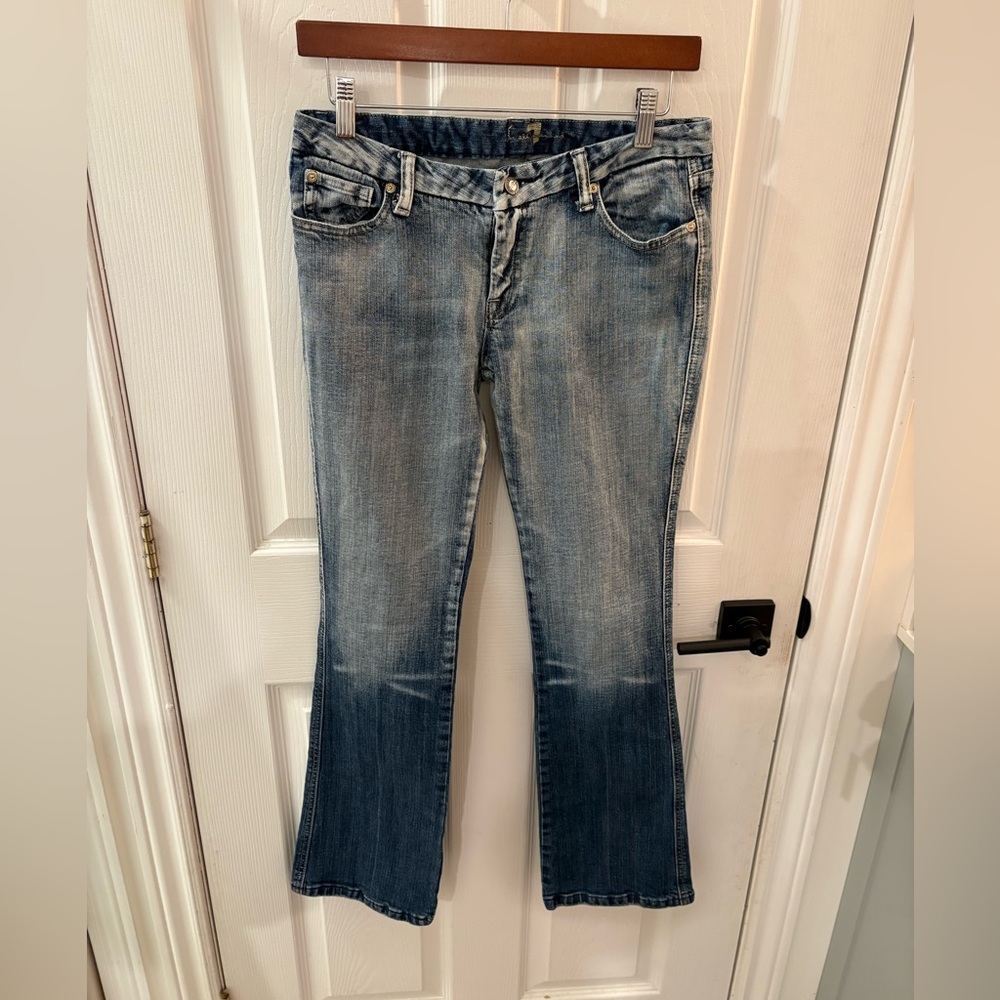 7 For All Mankind Light Blue Flare Jeans